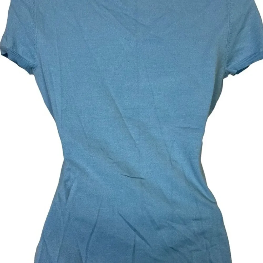 Ann Taylor Loft Y2K Silk Blend Knit Thin Short Sleeve Wrap Look Sweater NWT XS